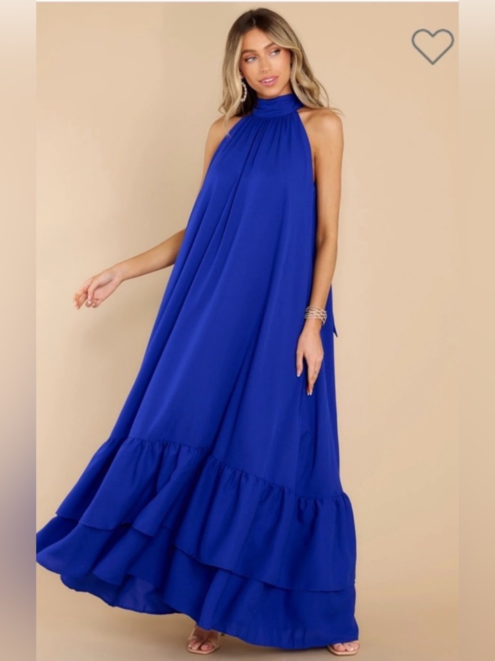 Elegant Blue Maxi Dress